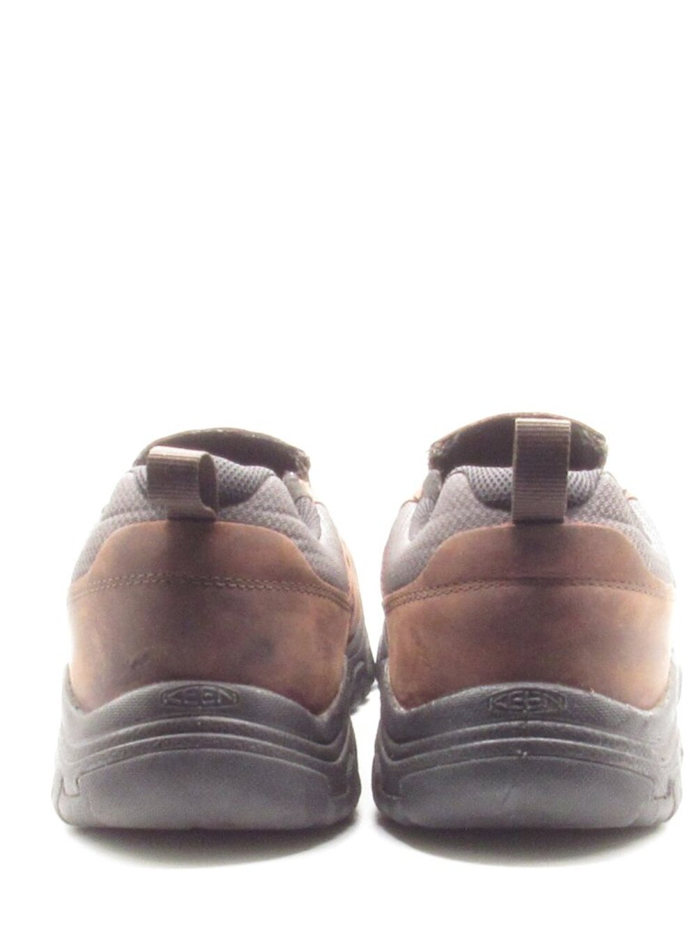 Keen Brown Targhee III Dark Earth/Mulch Shoes Size 12 W Slip On Leather FLAWED - Picture 3 of 14
